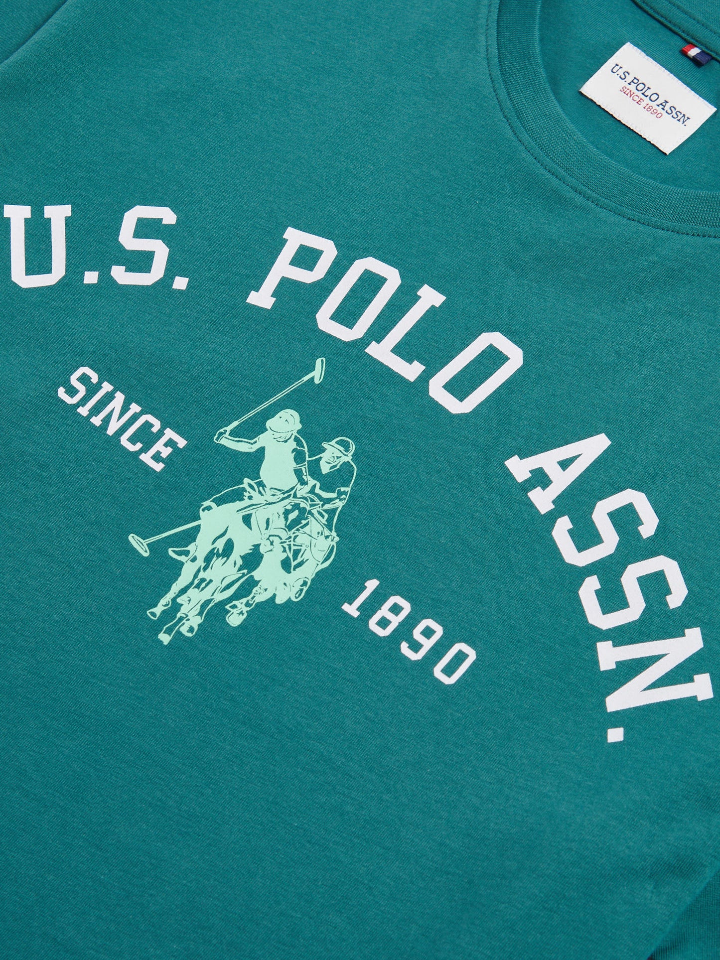 Mens Signature Arch Print T-Shirt in Mediterranea