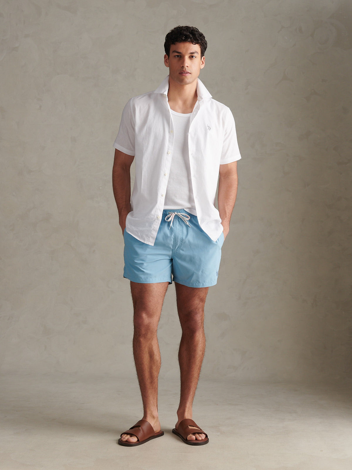 Mens Core Swim Short Air Blue