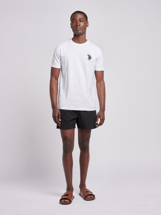Mens Core Swim Short in Black Bright White DHM