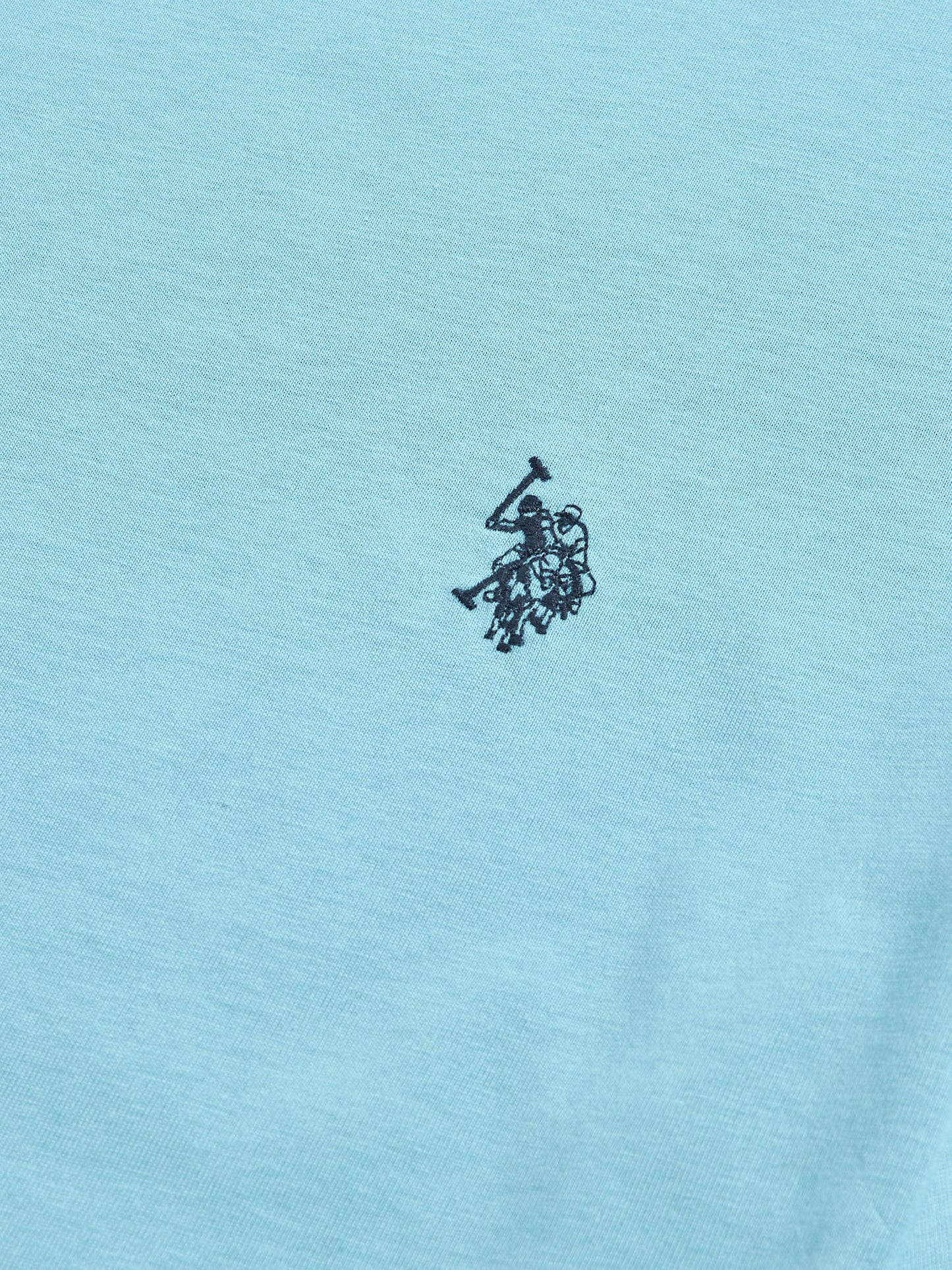 Mens Double Horsemen T-Shirt in Air Blue