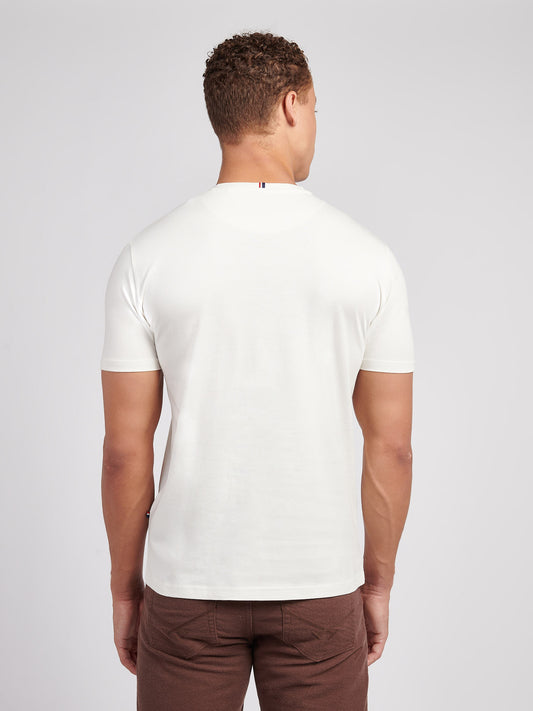 Mens Double Horsemen T-Shirt in Whisper White