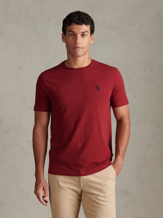 Mens Double Horsemen T-Shirt Cabernet