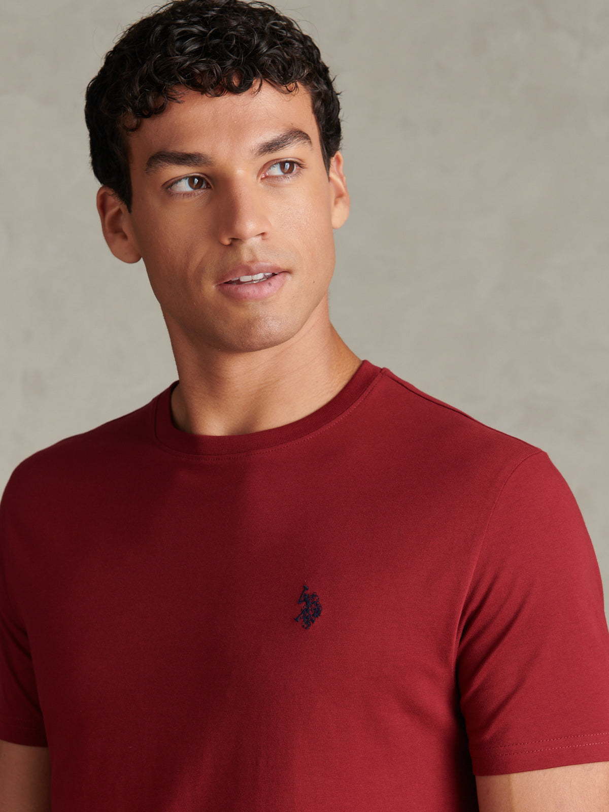 Mens Double Horsemen T-Shirt Cabernet