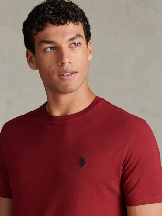 Mens Double Horsemen T-Shirt Cabernet