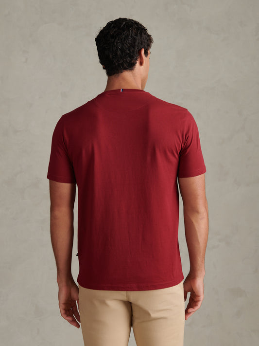 Mens Double Horsemen T-Shirt Cabernet