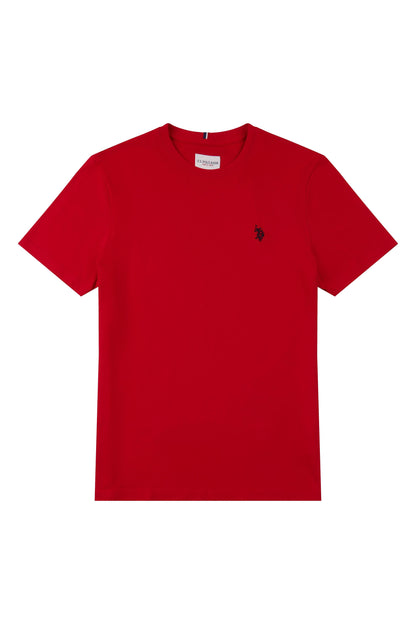 Mens Double Horsemen T-Shirt in Haute Red