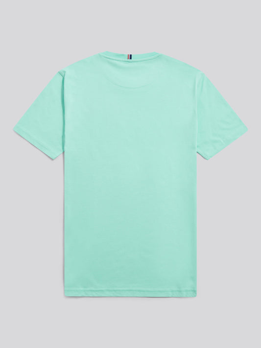 Mens Double Horsemen T-Shirt in Ice Green