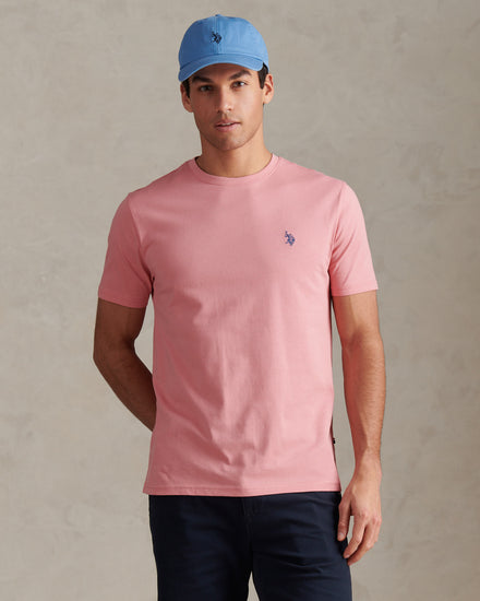 Mens Double Horsemen T-Shirt in Mauveglow