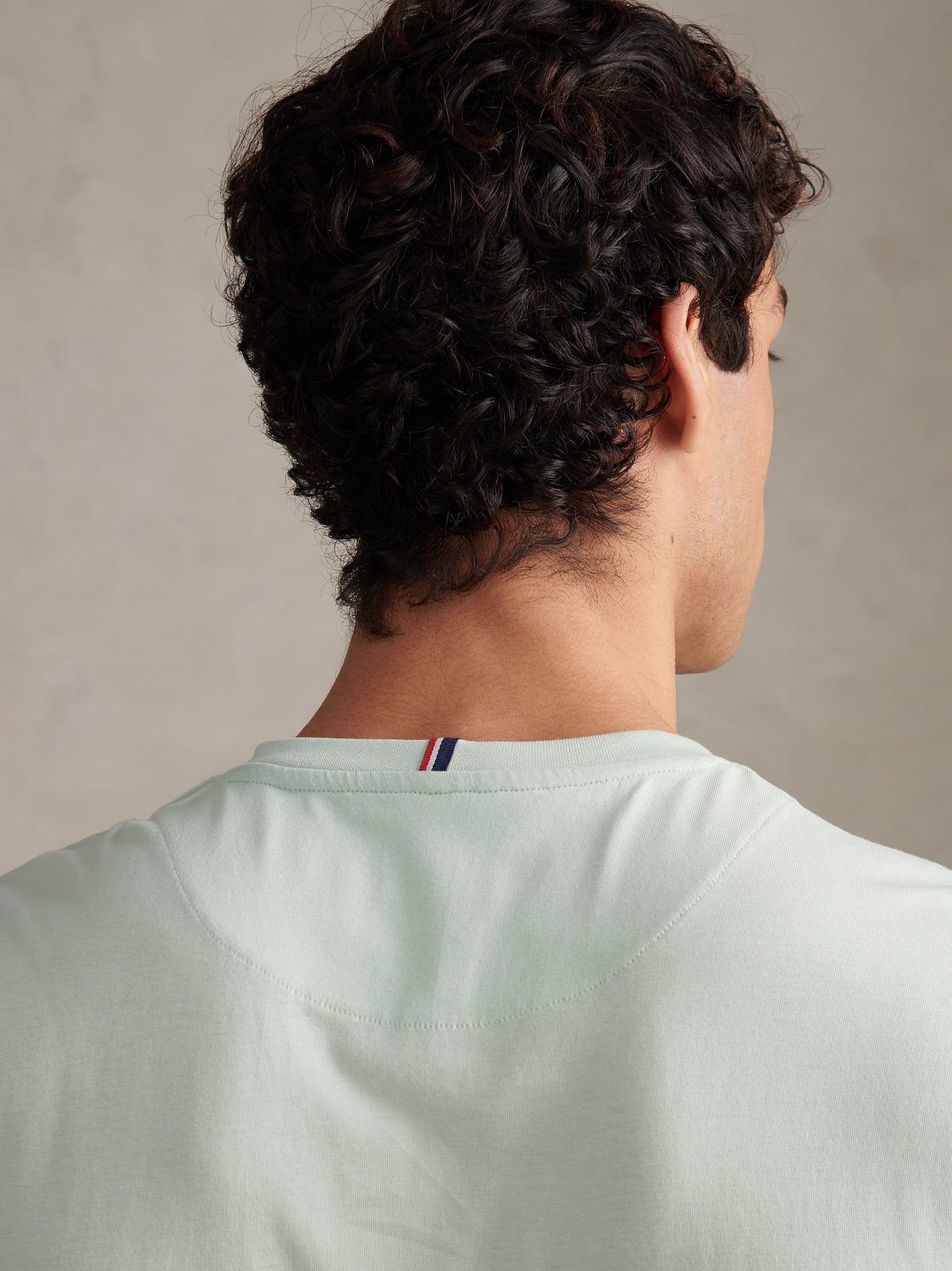 Mens Double Horsemen T-Shirt in Aqua Foam