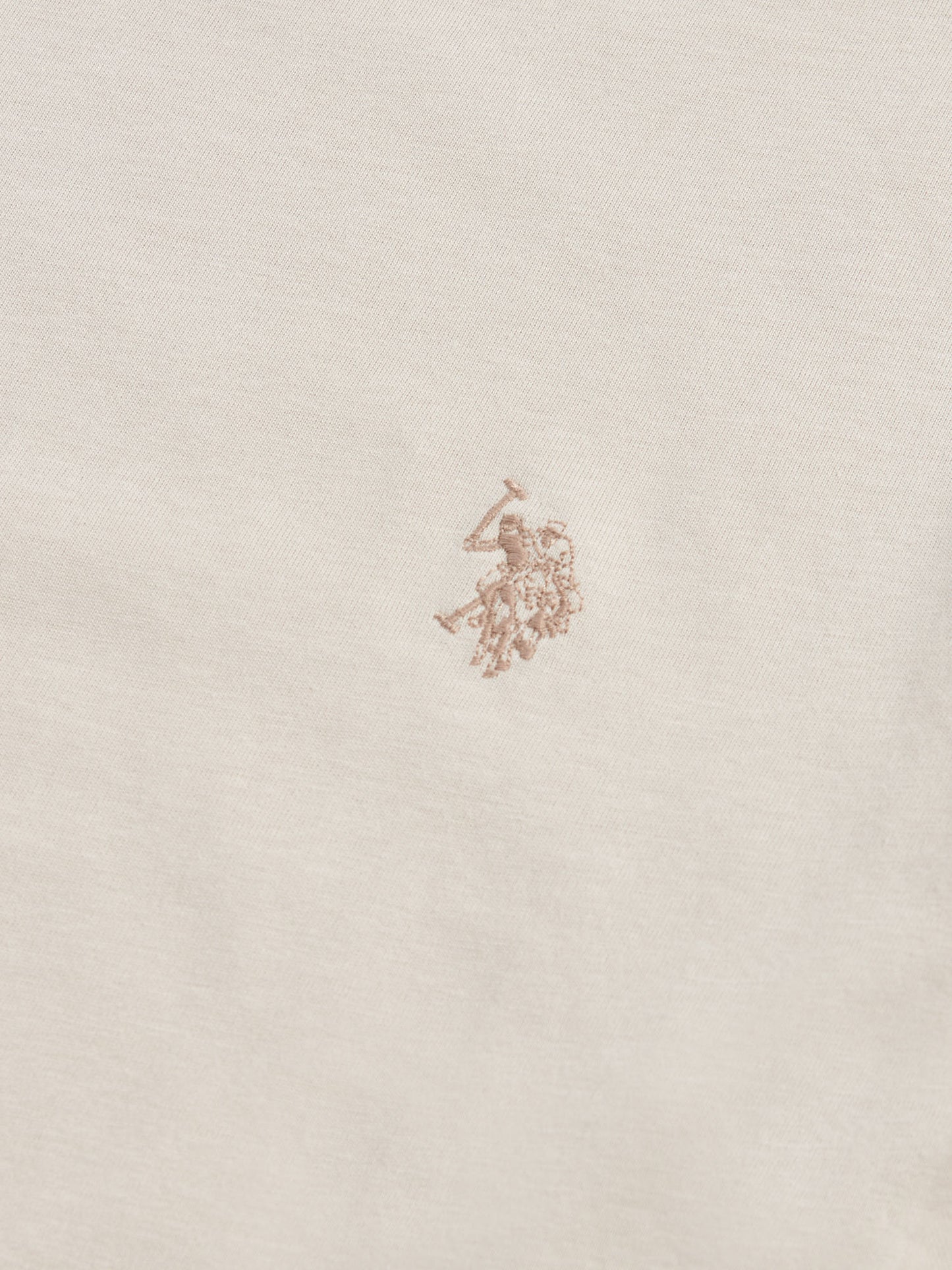 Mens Double Horsemen T-Shirt in Beige