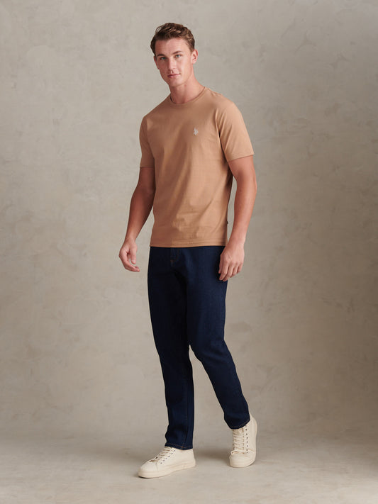 Mens Double Horsemen T-Shirt in Burro