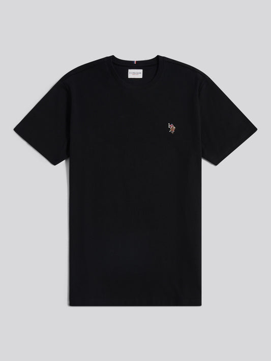 Mens Double Horsemen T-Shirt in Black / Multicolour DHM