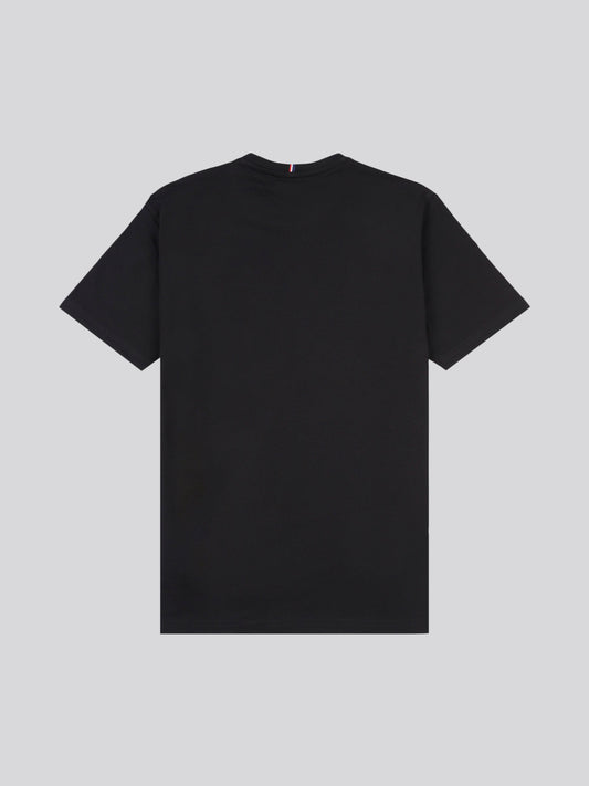 Mens Double Horsemen T-Shirt in Black / Haute Red DHM