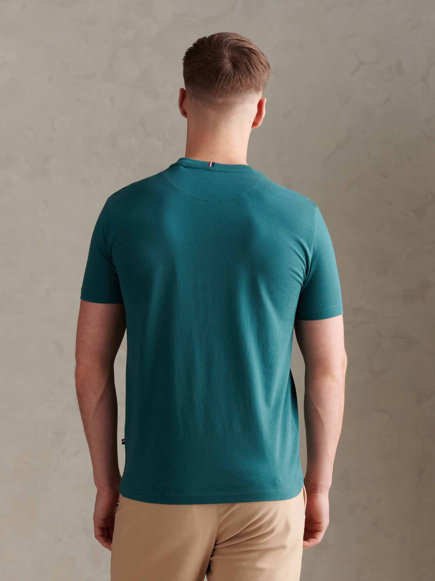 Mens Double Horsemen T-Shirt in Mediterranea