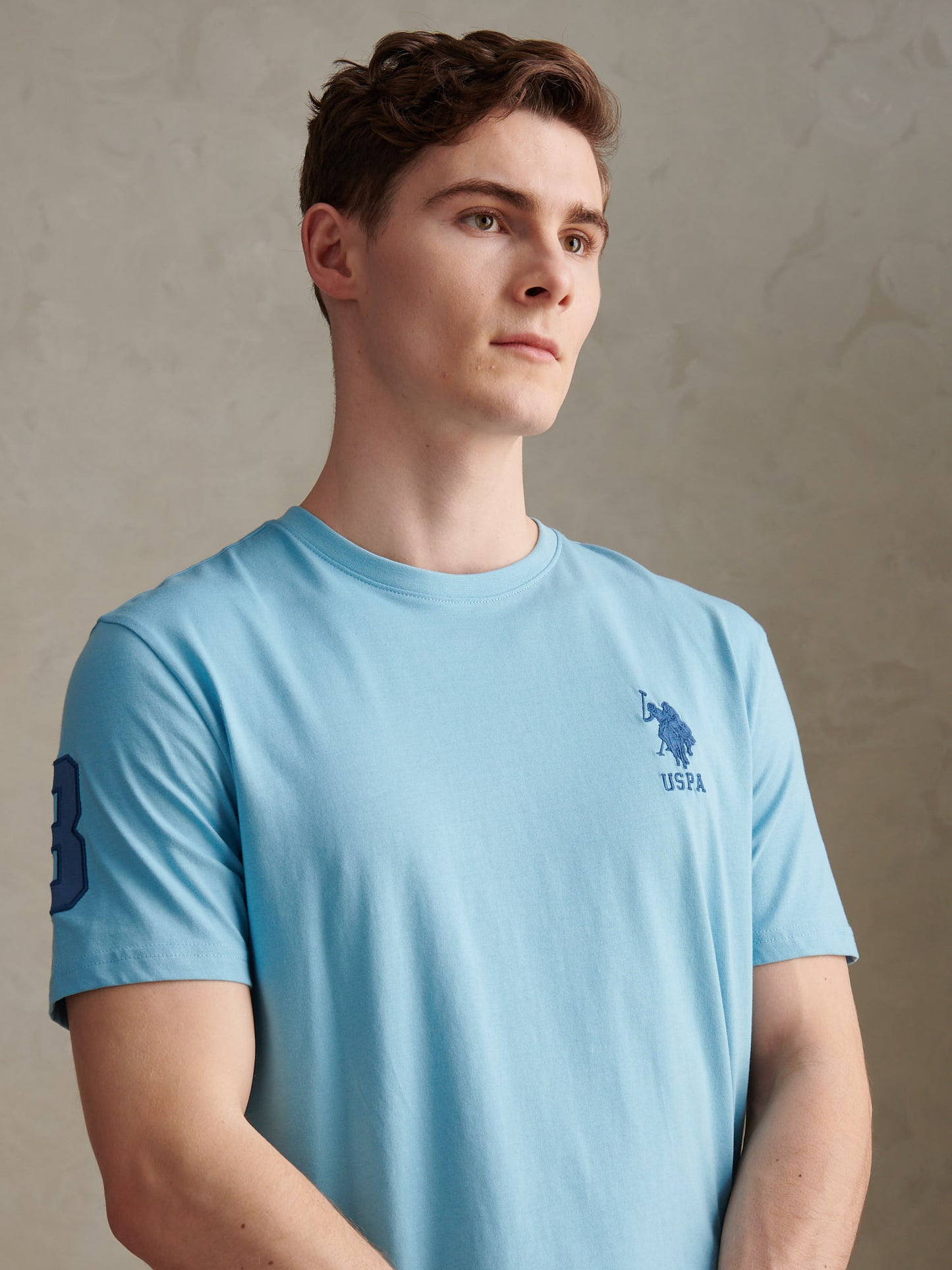 Mens Player 3 T-Shirt in Air Blue