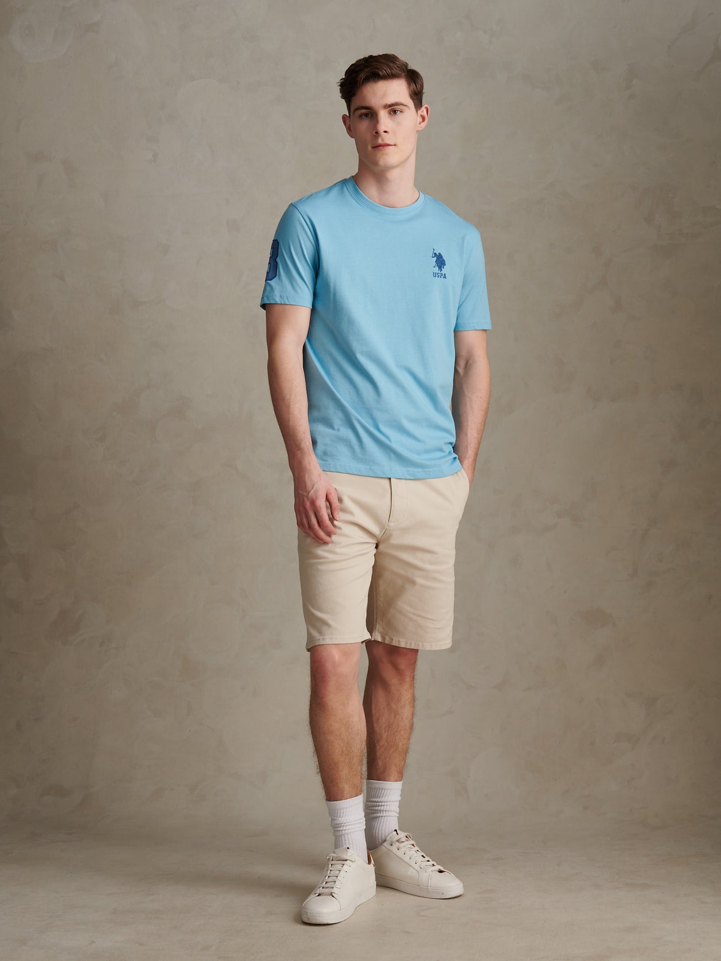 Mens Player 3 T-Shirt in Air Blue