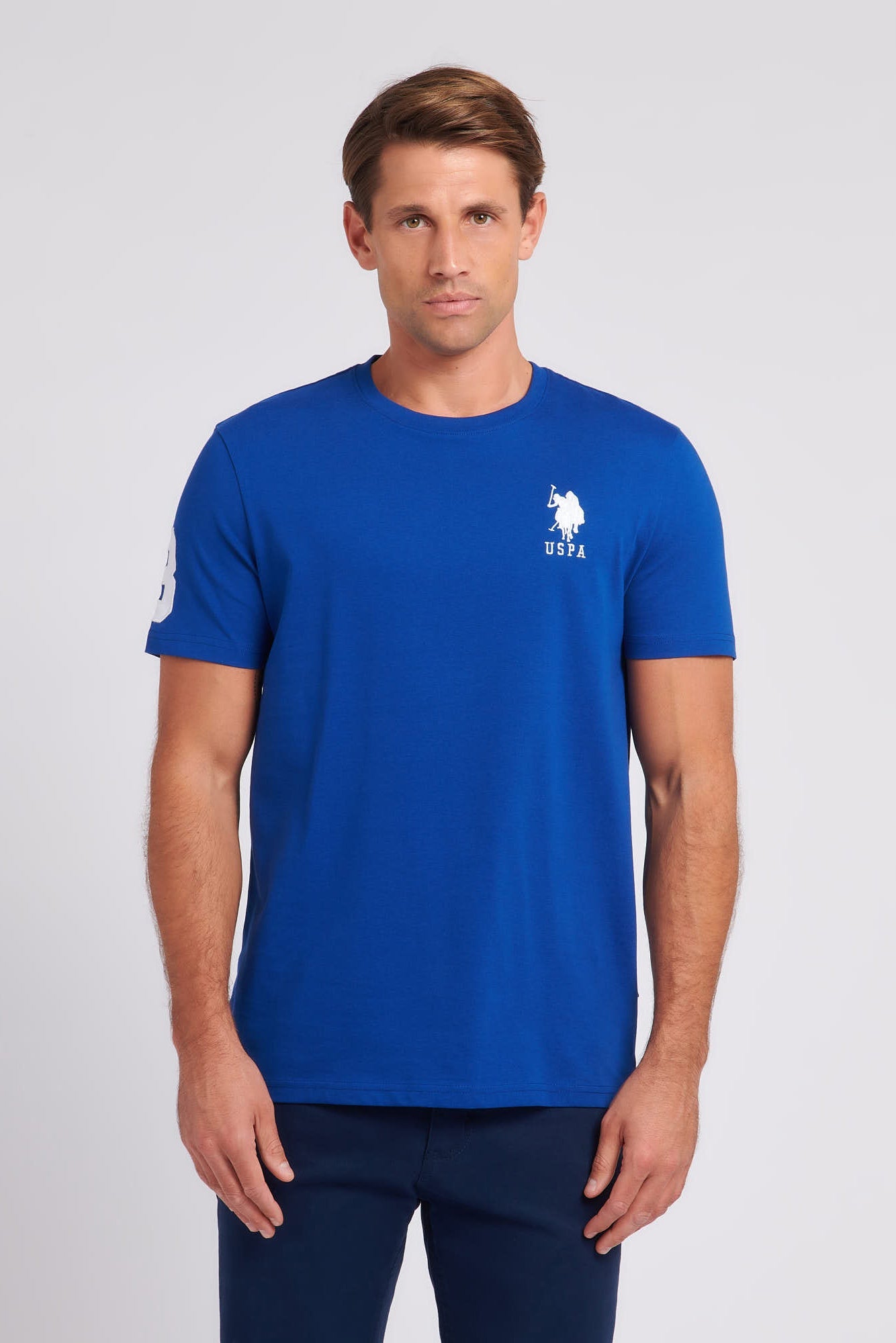 U.S. Polo Assn. Mens Player 3 T-Shirt in Sodalite Blue