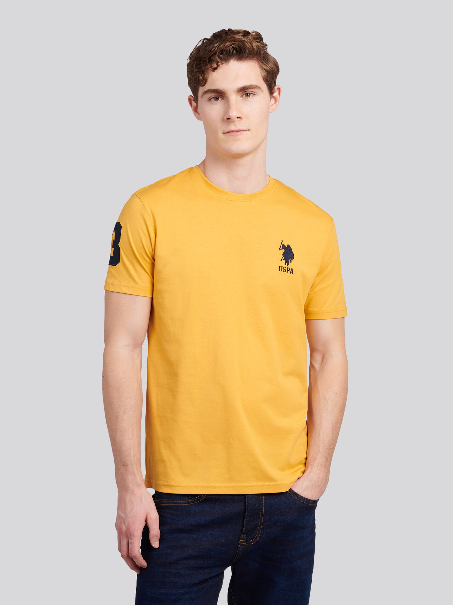 Mens Player 3 T-Shirt in Golden Apricot