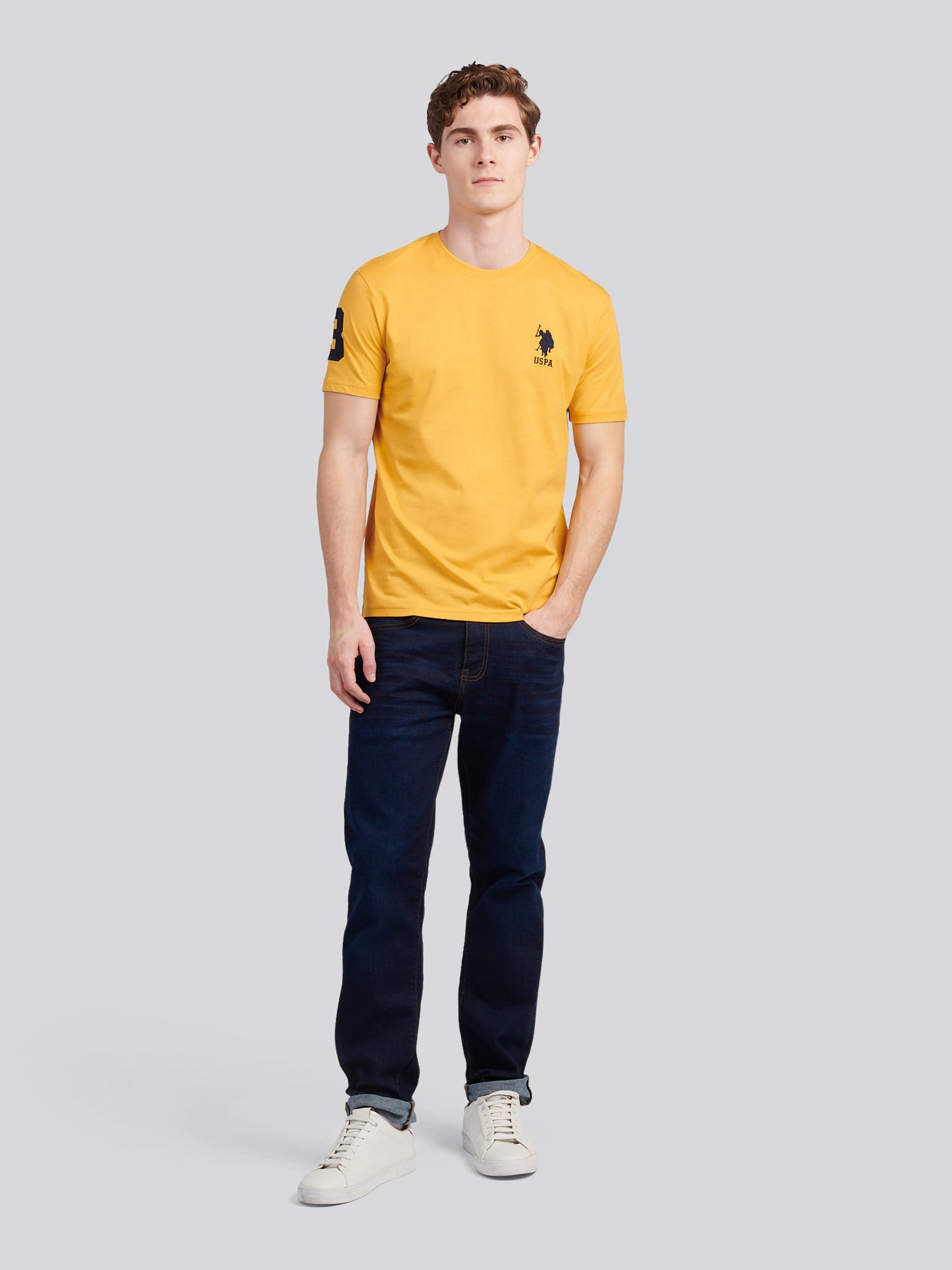 Mens Player 3 T-Shirt in Golden Apricot