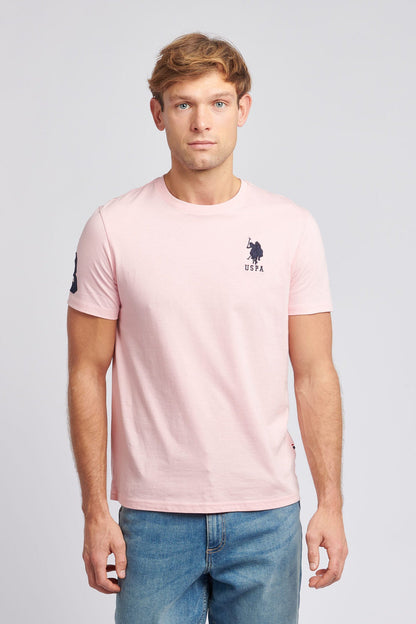 U.S. Polo Assn. Mens Player 3 T-Shirt in Tickled Pink