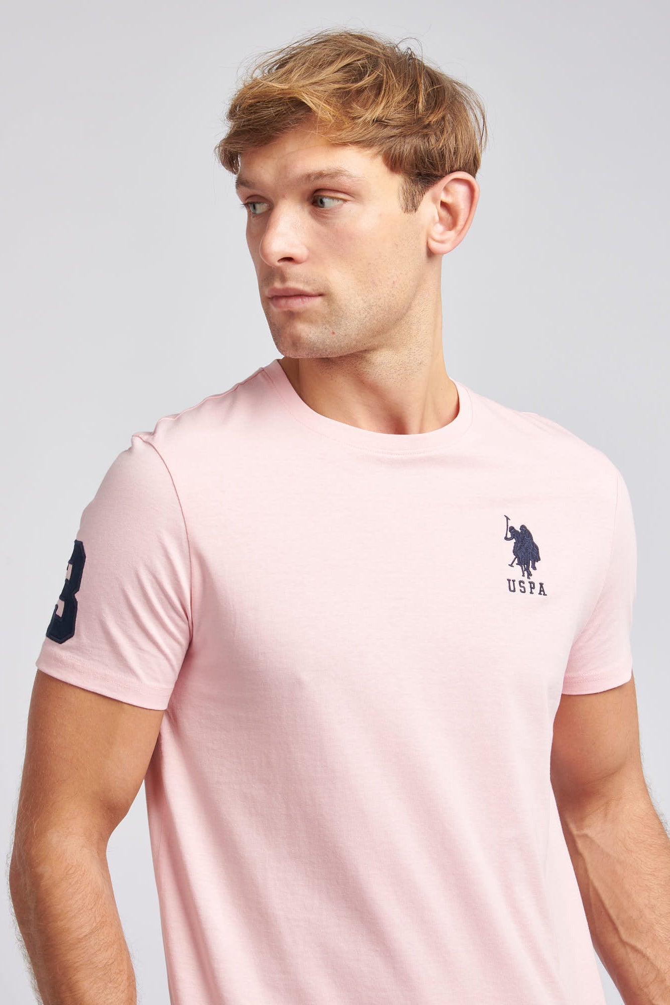 Mens Player 3 T-Shirt in Tickled Pink