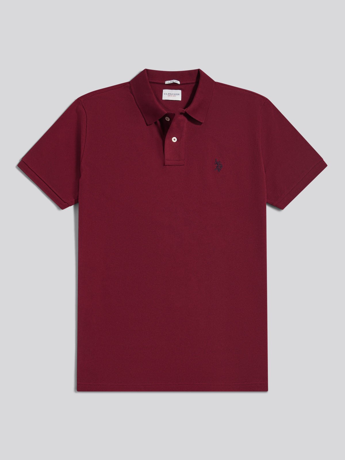 Mens Double Horsemen Polo Shirt Cabernet