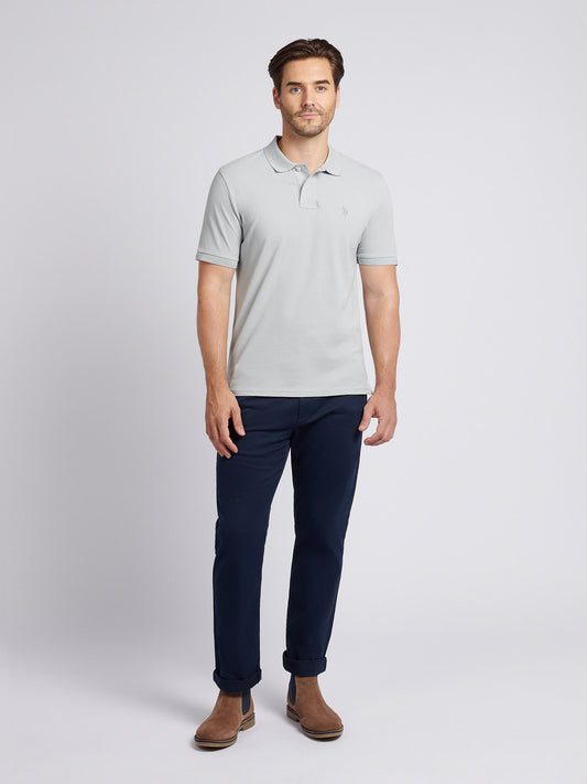 Mens Double Horsemen Polo Shirt in High Rise