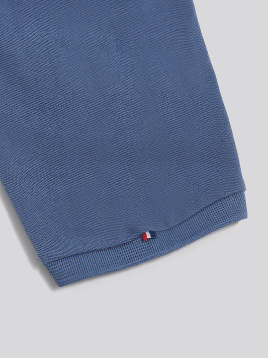 Mens Double Horsemen Polo Shirt in Vintage Indigo