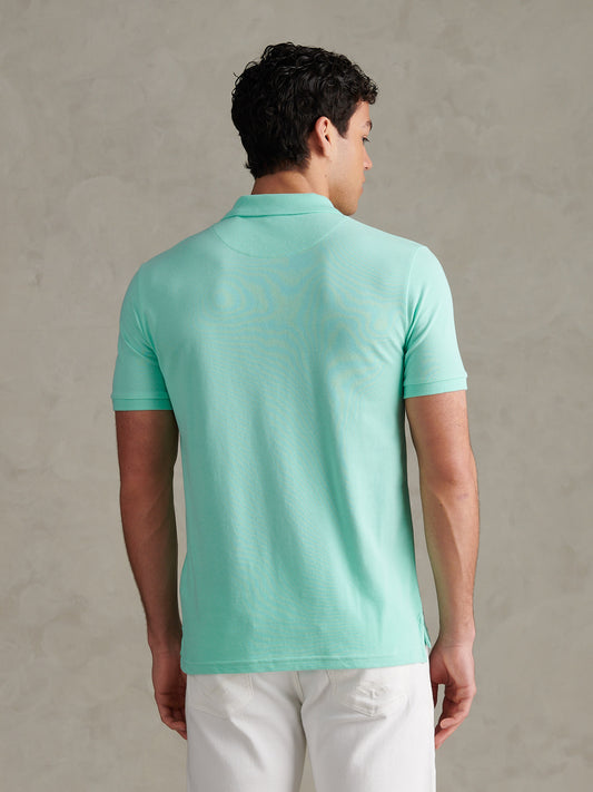 Mens Double Horsemen Polo Shirt Ice Green
