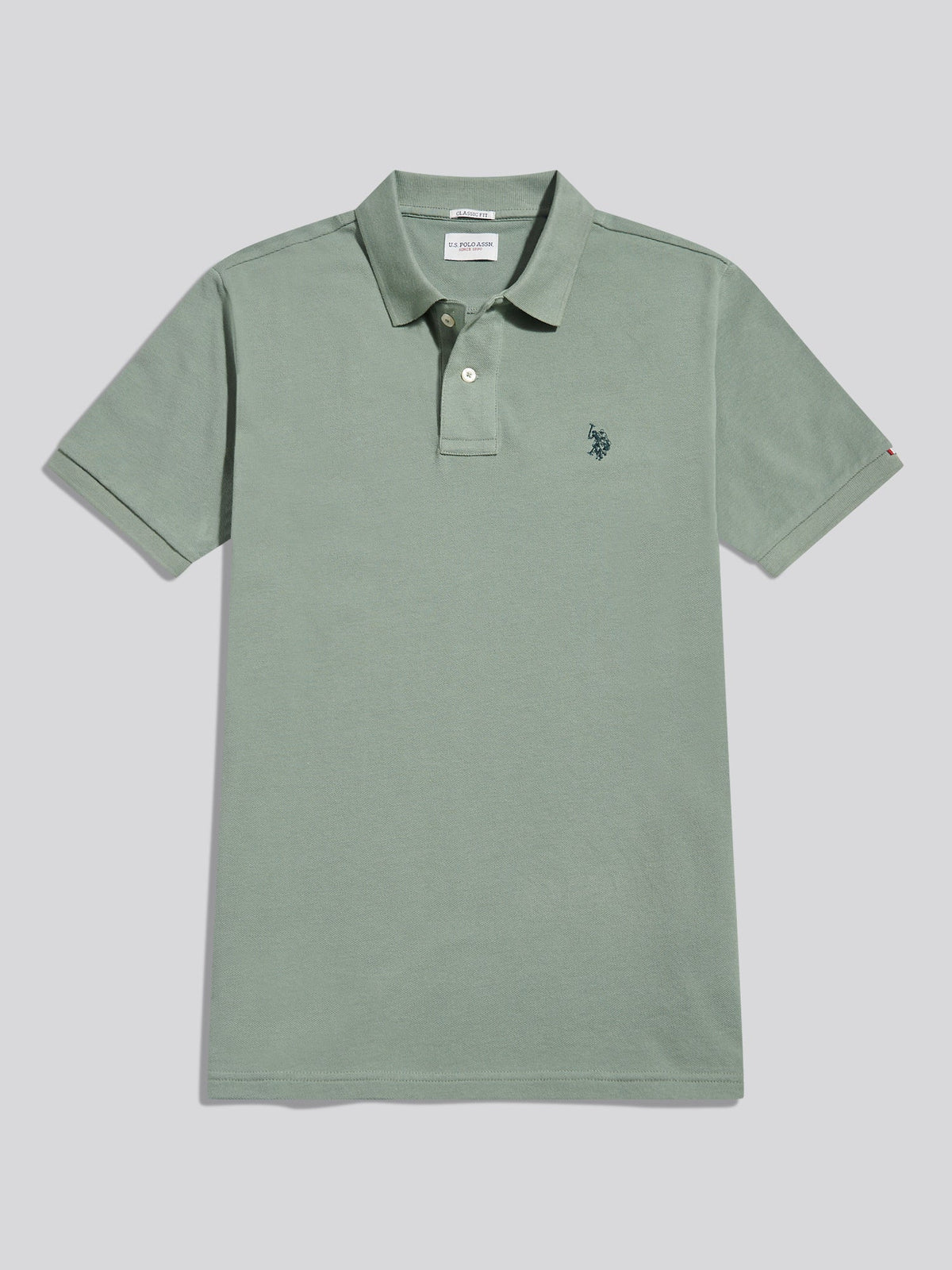 Mens Double Horsemen Polo Shirt Lily Pad