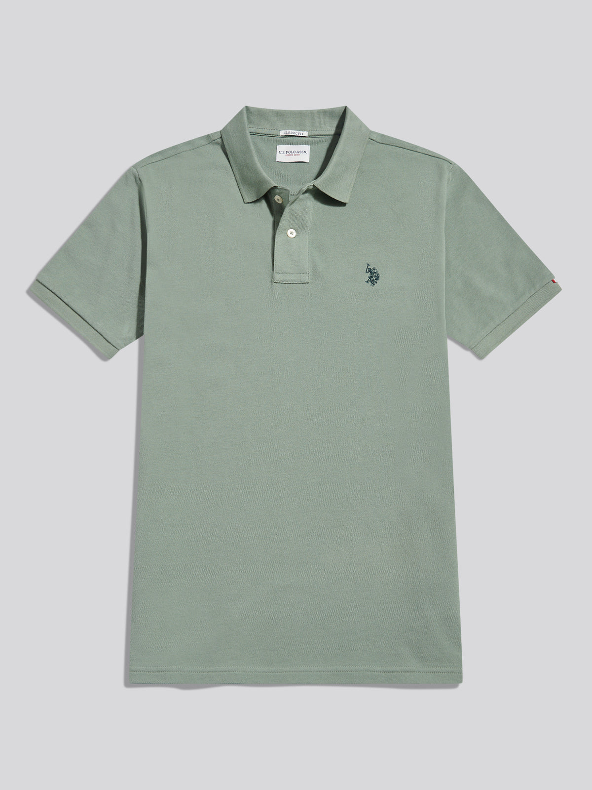 Mens Double Horsemen Polo Shirt Lily Pad