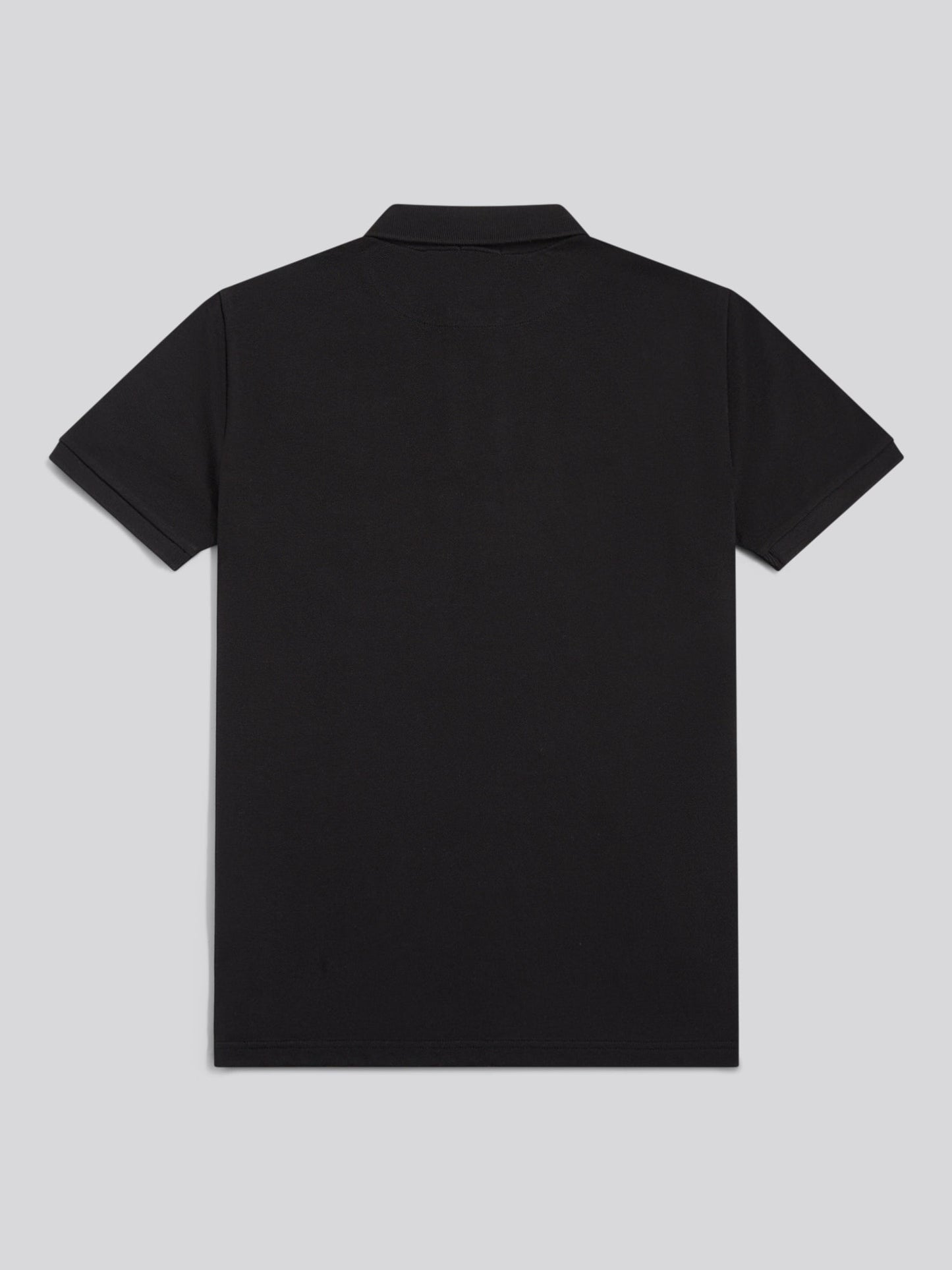 Mens Double Horsemen Polo Shirt in Black Bright White DHM