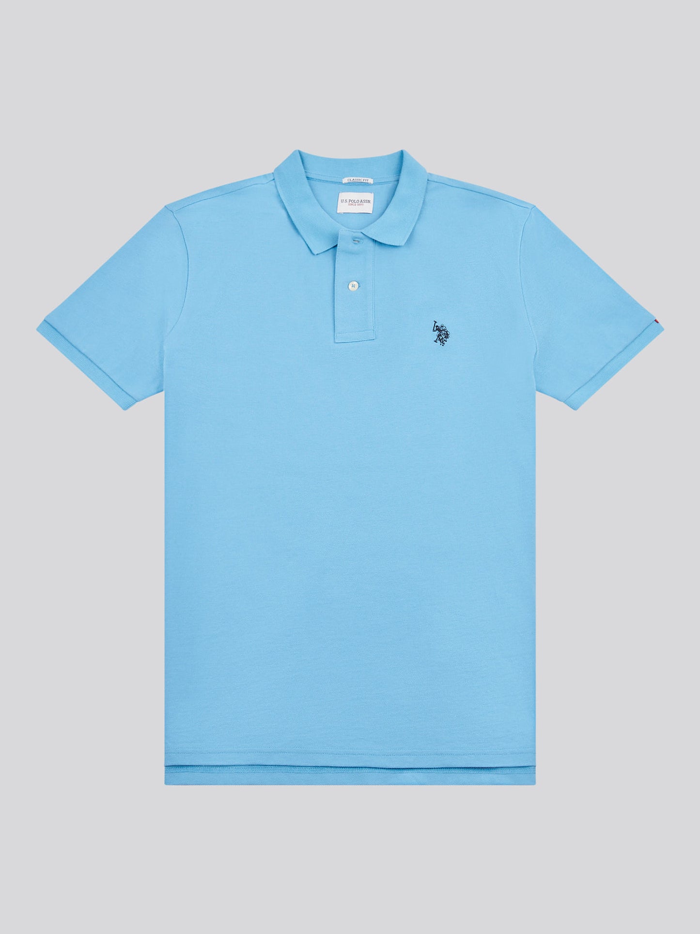 Mens Double Horsemen Polo Shirt in Heritage Blue