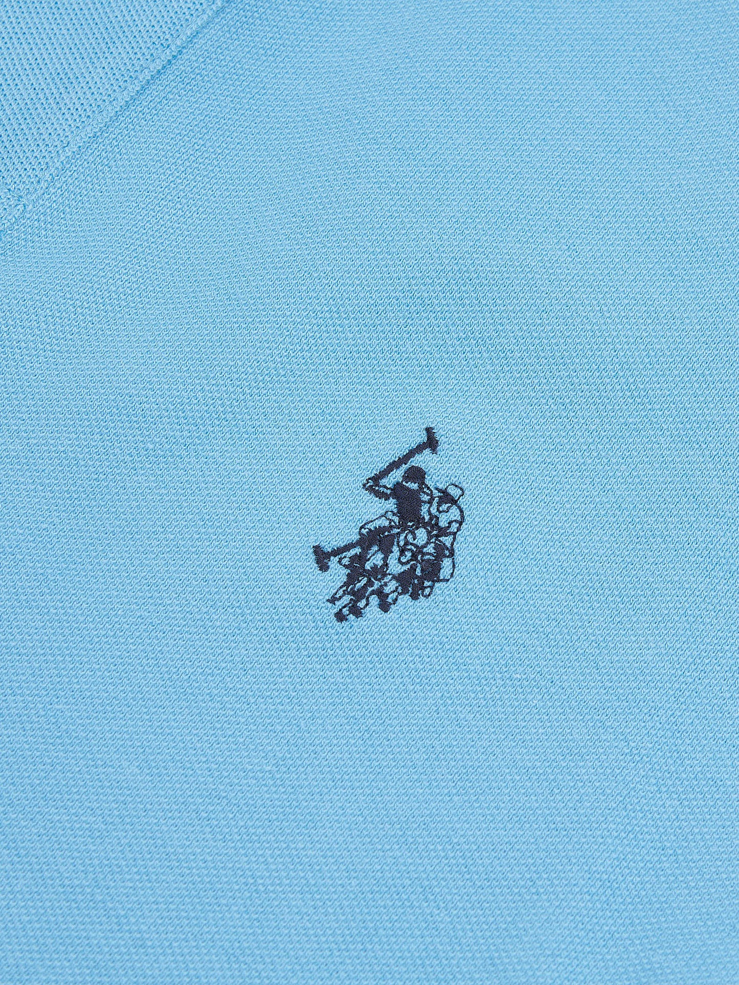 Mens Double Horsemen Polo Shirt in Heritage Blue