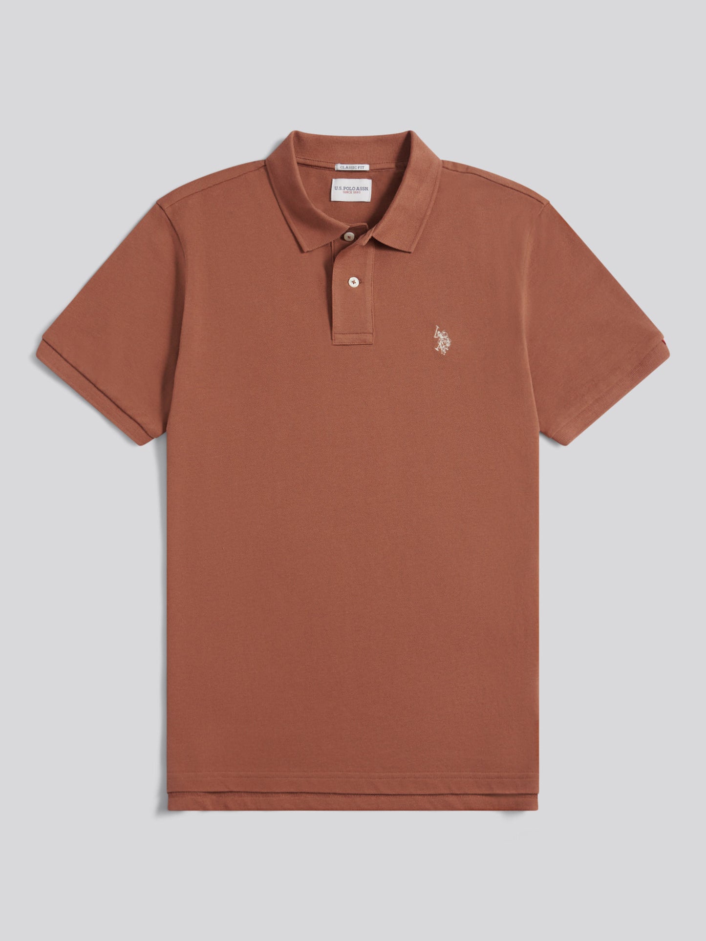 Mens Double Horsemen Polo Shirt in Rawhide