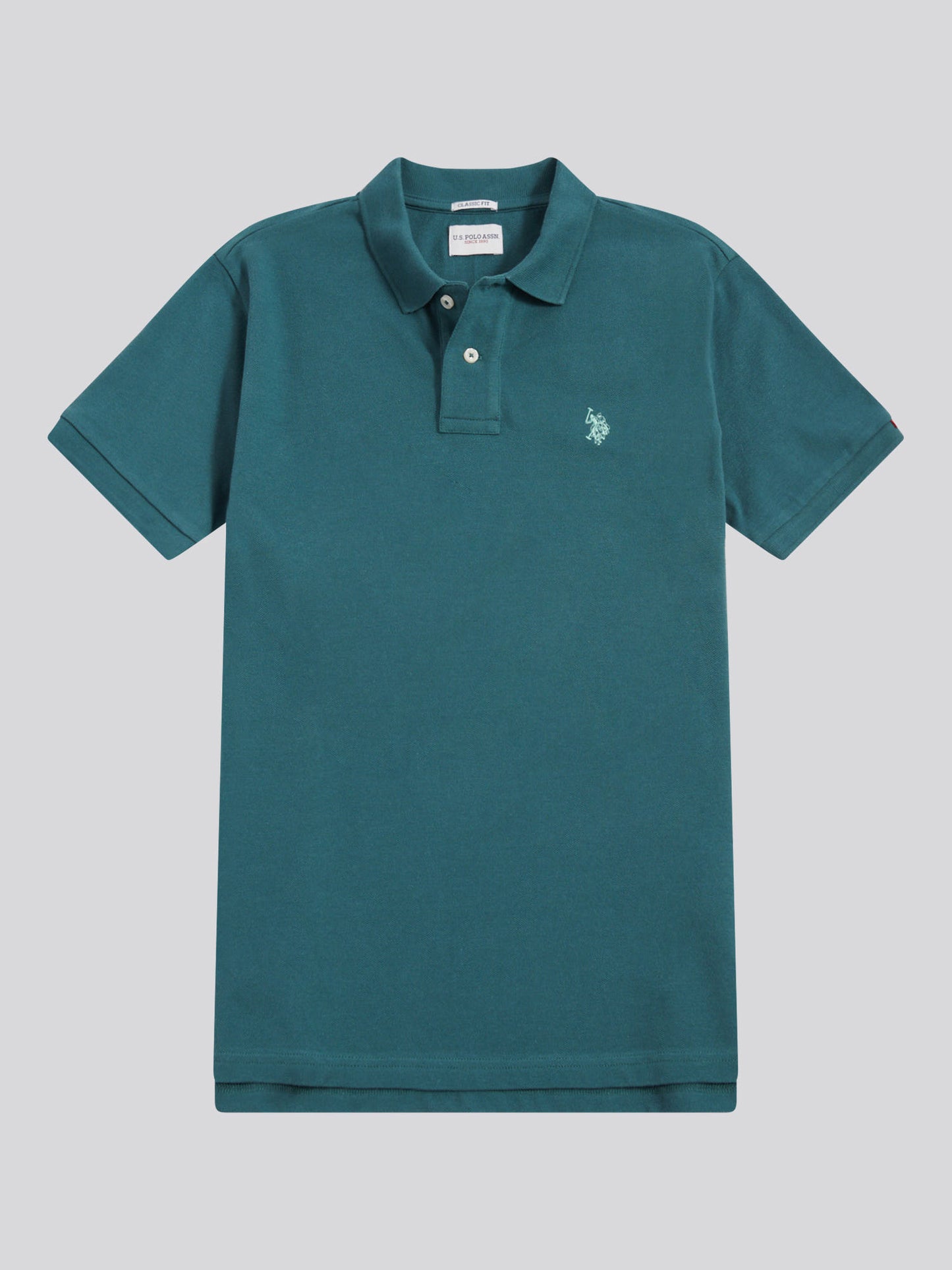 Mens Double Horsemen Polo Shirt in Mediterranea