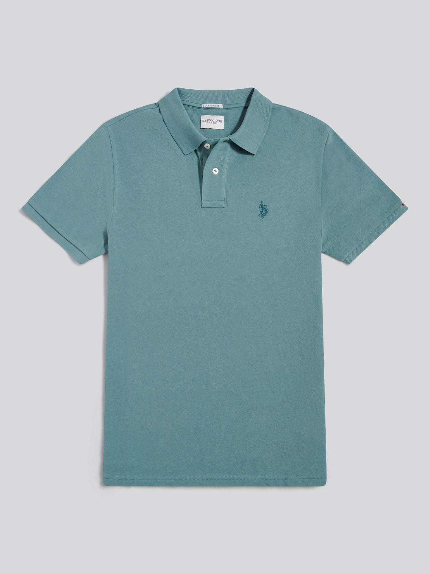 Mens Double Horsemen Polo Shirt in Arctic