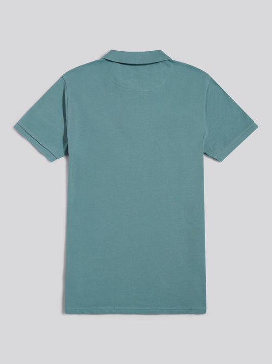 Mens Double Horsemen Polo Shirt in Arctic