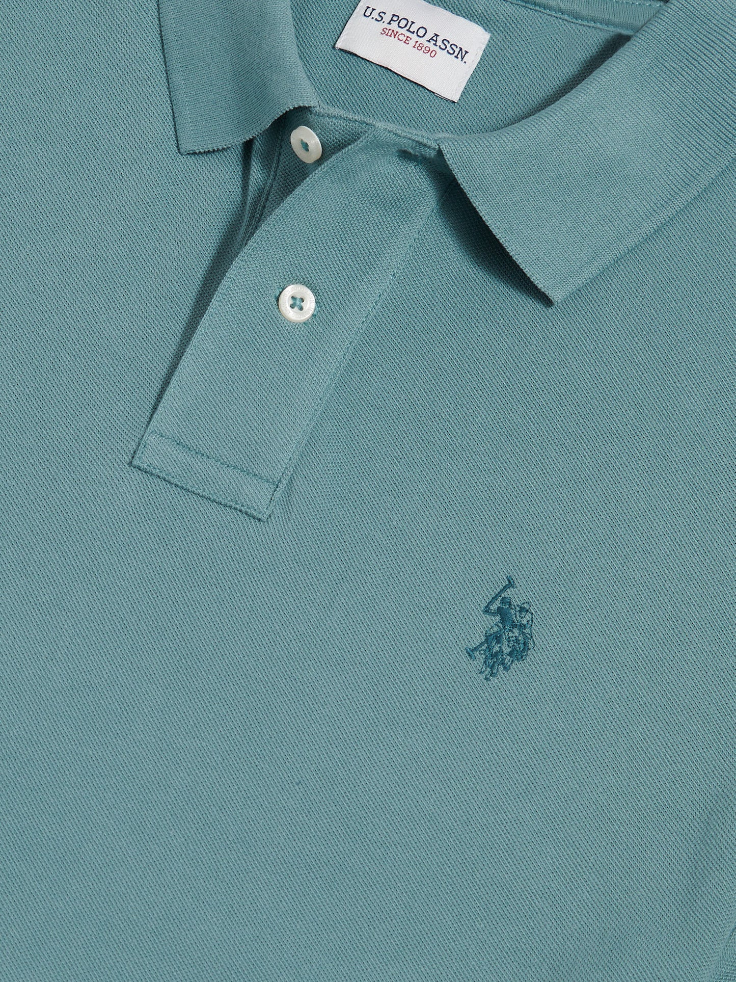 Mens Double Horsemen Polo Shirt in Arctic