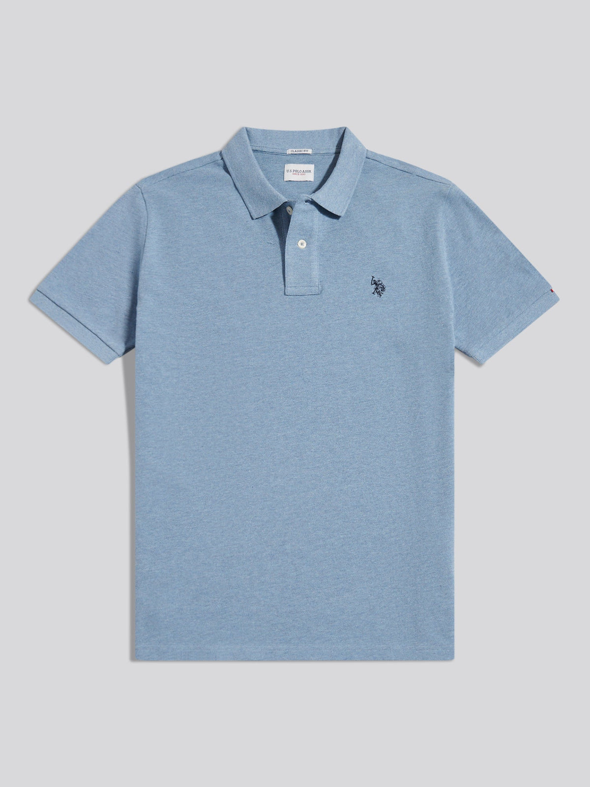 Mens Double Horsemen Polo Shirt Ashleigh Blue Marl