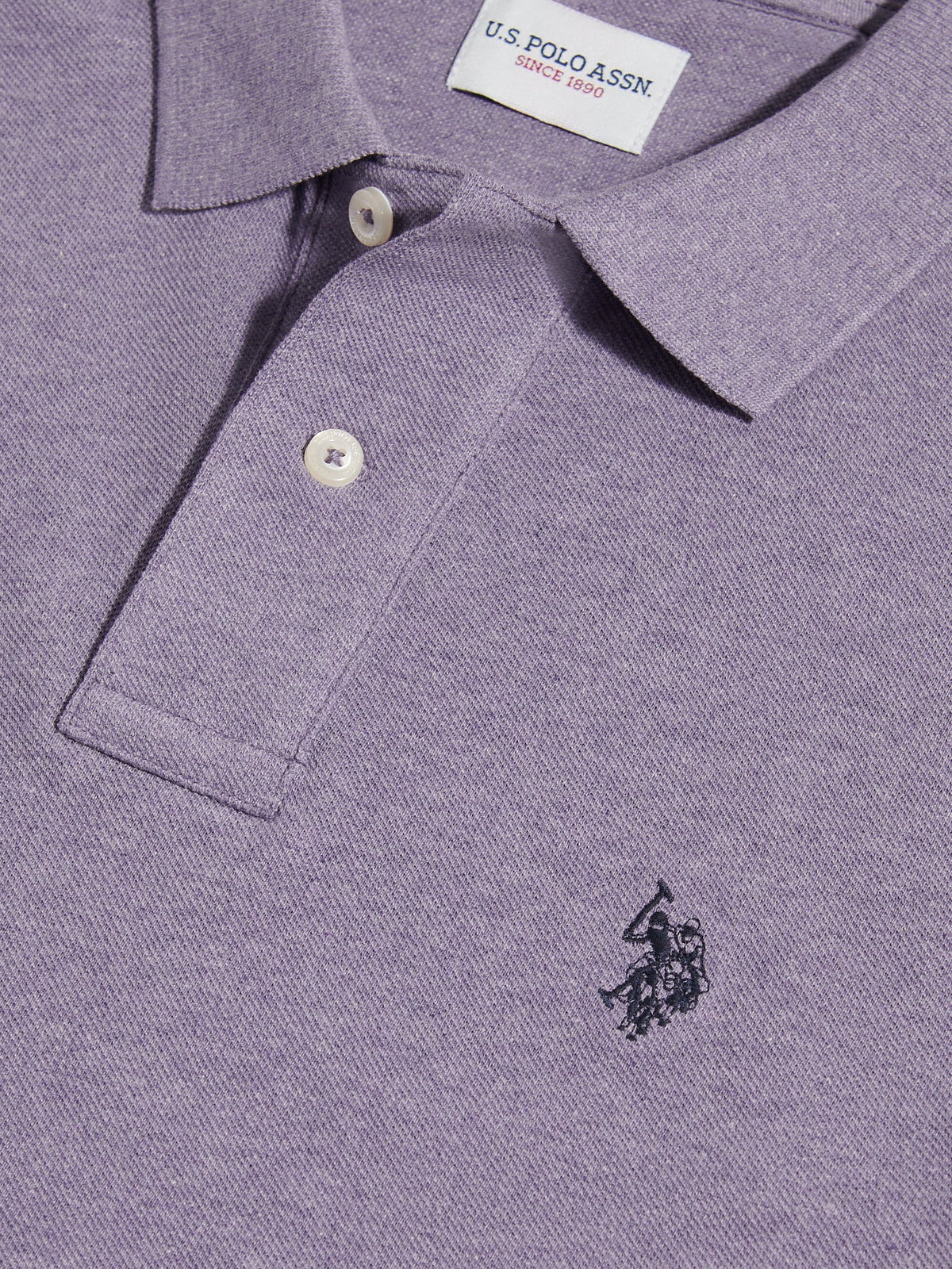 Mens Double Horsemen Polo Shirt Daybreak Marl
