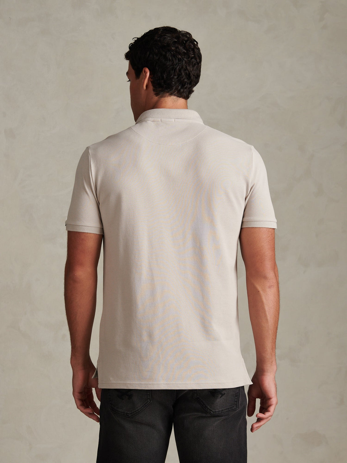 Mens Double Horsemen Polo Shirt Cinder