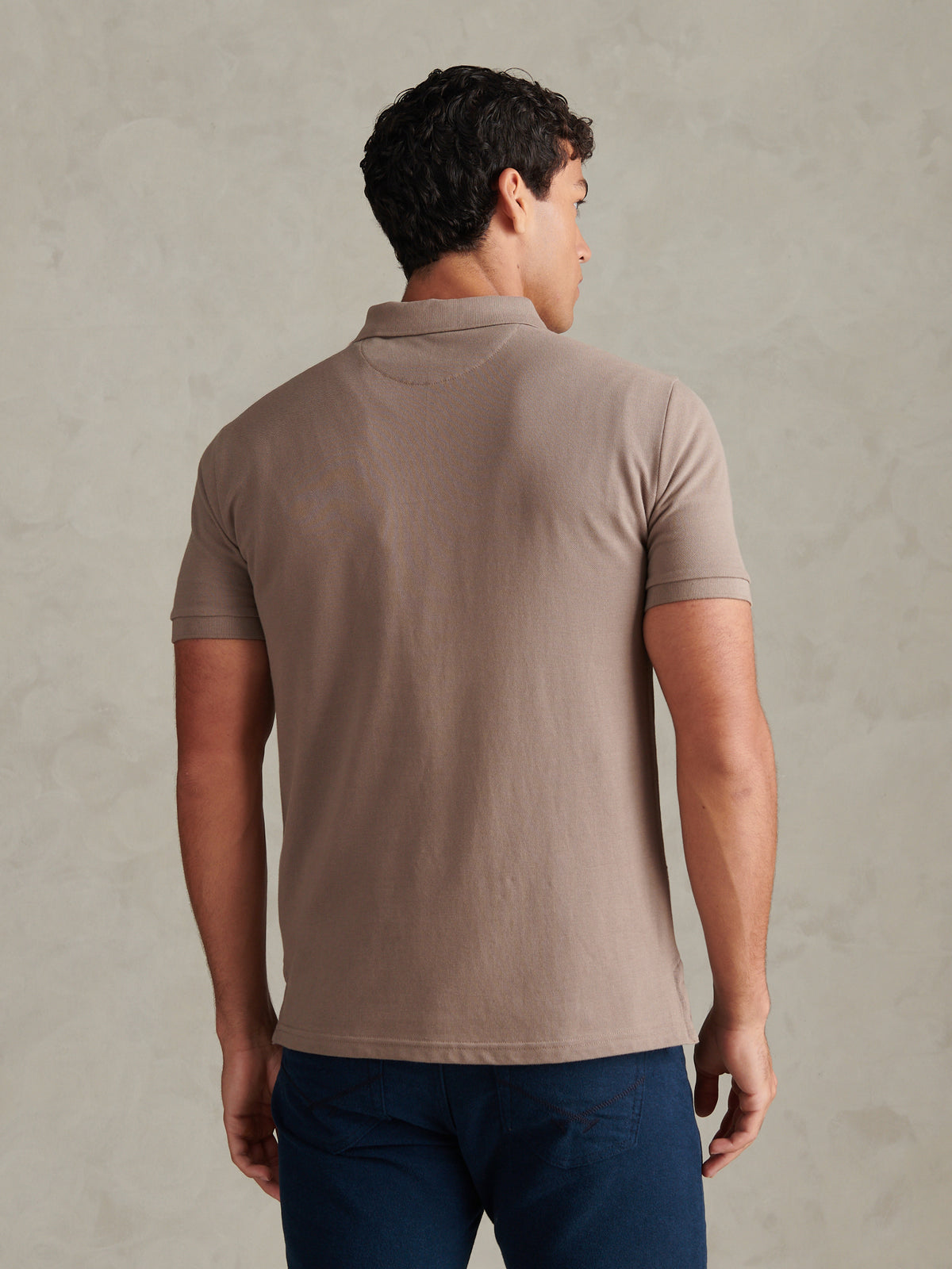 Mens Double Horsemen Polo Shirt Cinder