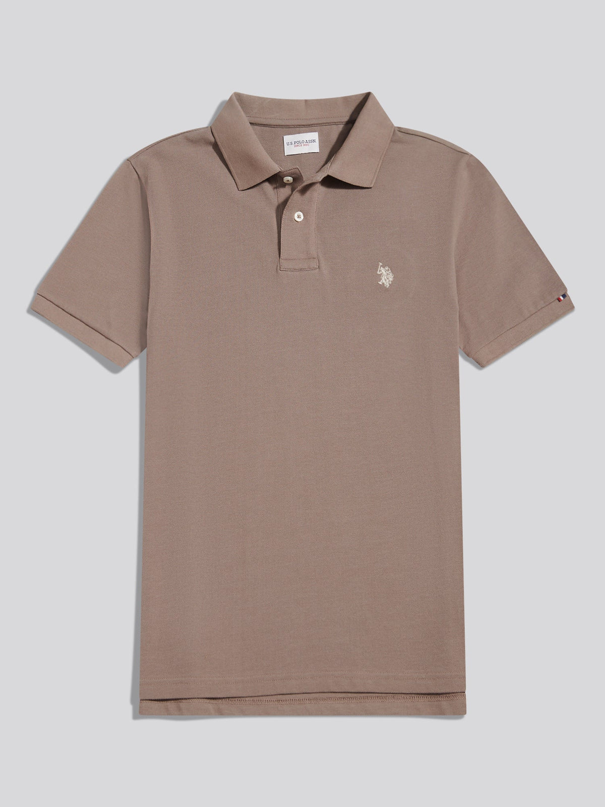 Mens Double Horsemen Polo Shirt Cinder
