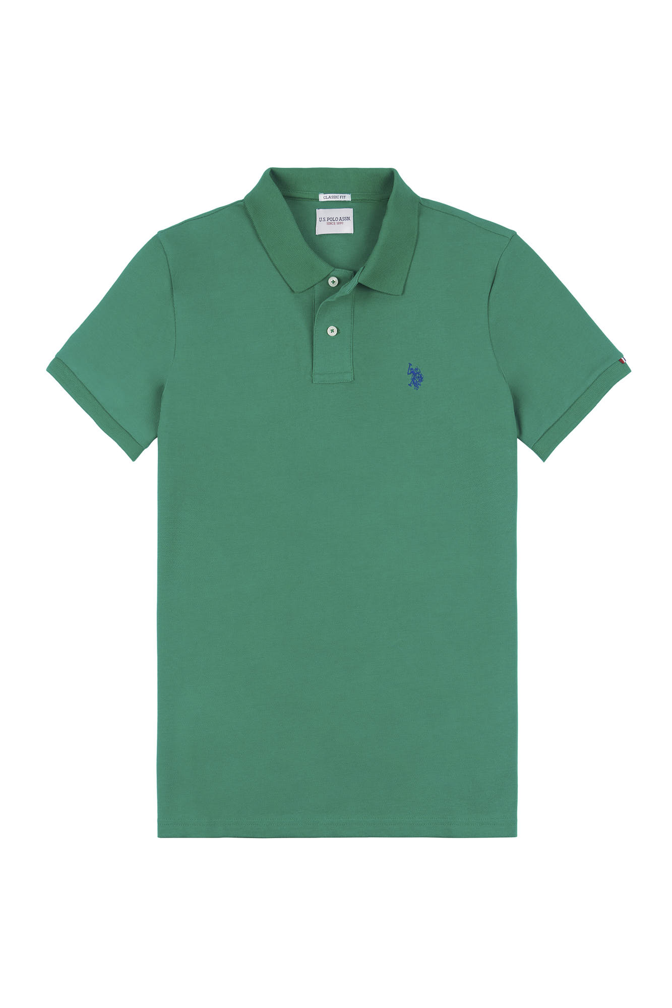 Mens Pique Polo Shirt in Lush Meadow