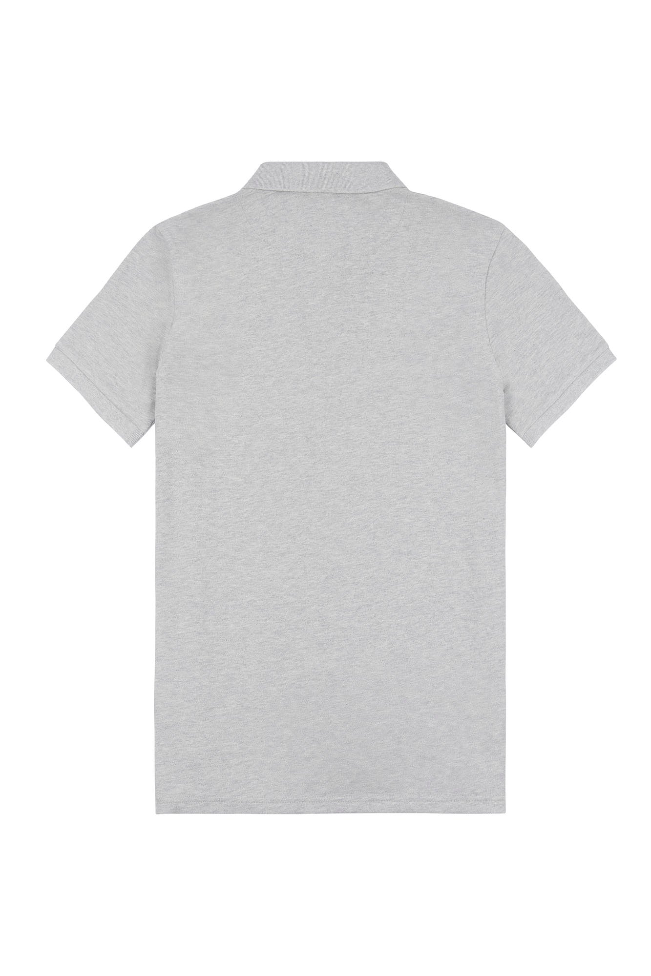 2 For £75 Offer - Mens Pique Polo Shirt in Mid Grey Marl