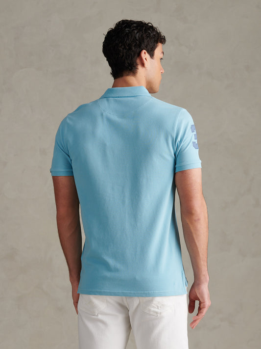 Mens Player 3 Polo Shirt Air Blue