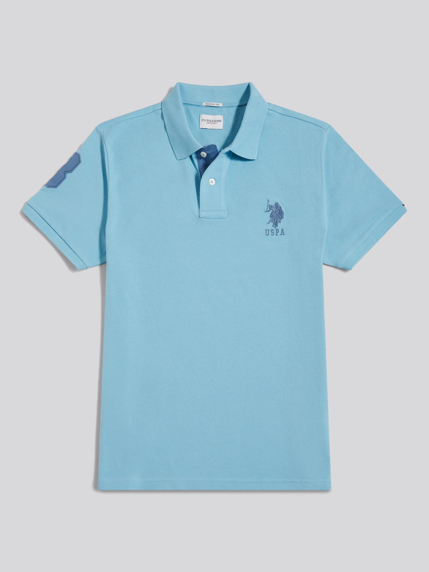 Mens Player 3 Polo Shirt in Air Blue