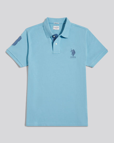Mens Player 3 Polo Shirt in Air Blue