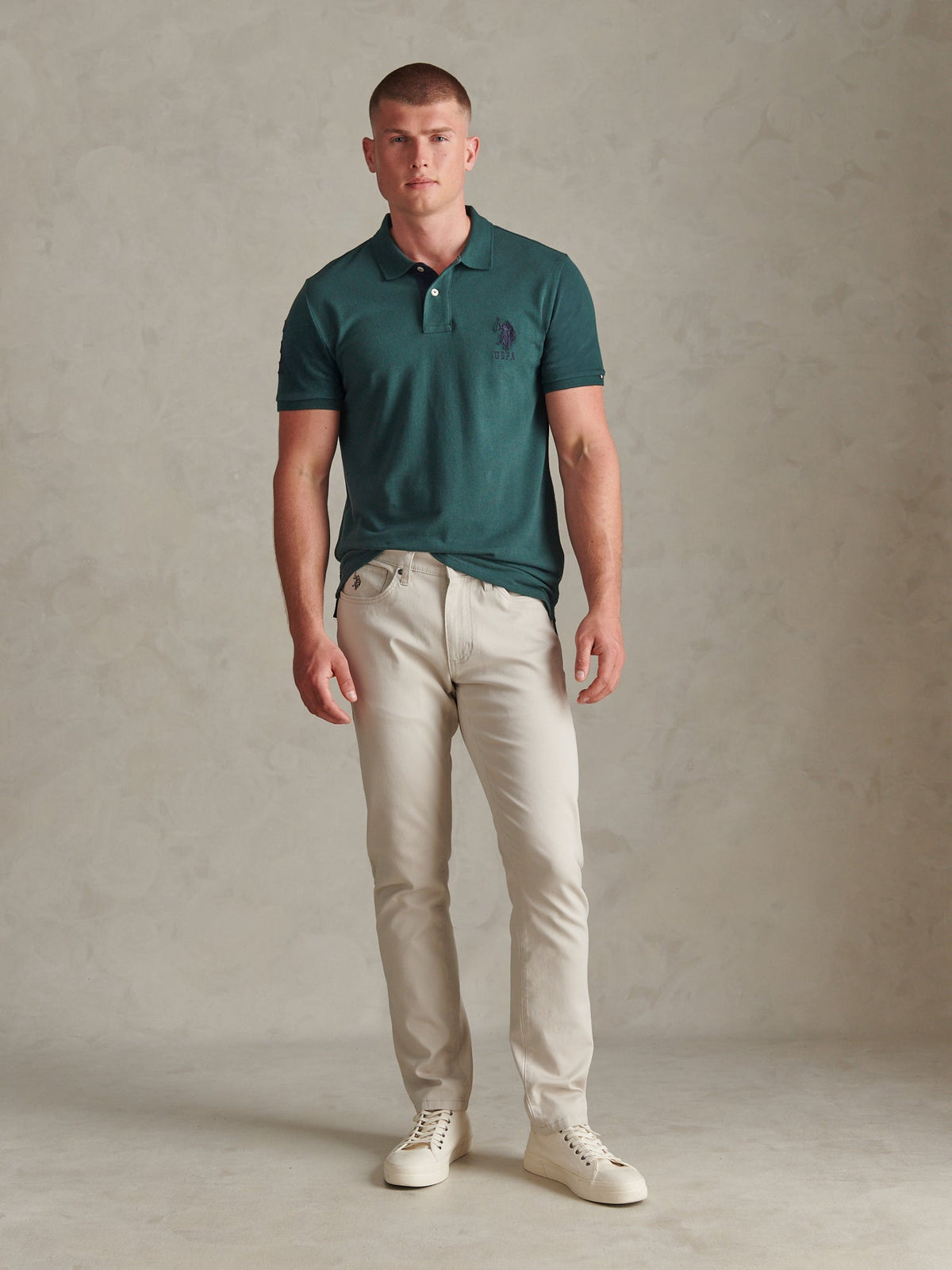 Mens Player 3 Polo Shirt Green Gables